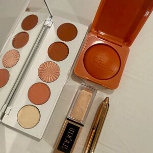 Neutral Peach Makeup Palette & Cream Bronzer Set